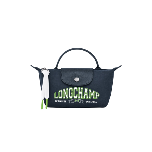 Longchamp Le Pliage Collection Canvas Pouch Navy