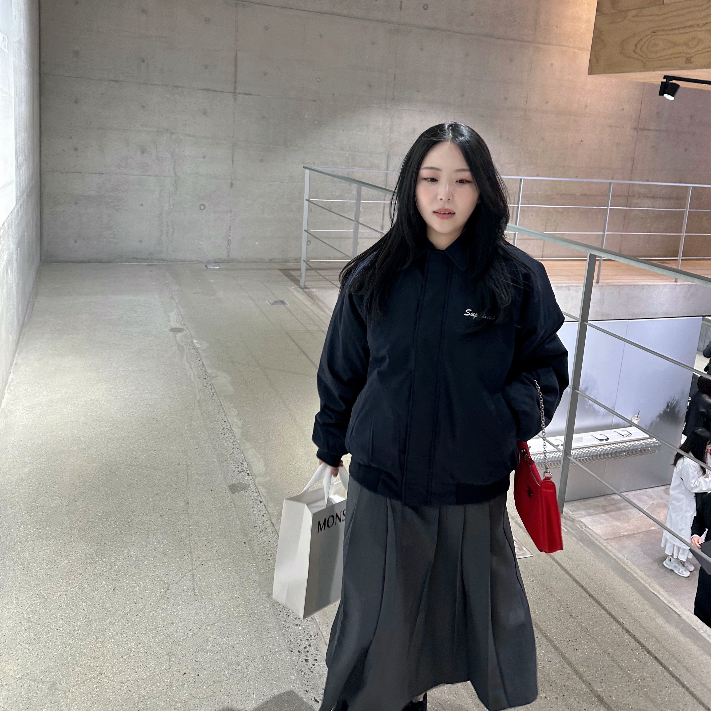 Gentle Monster x Maison Margiela MM211 Black Green, Gentle Monster x Maison Margiela MM211 Black Clear 착용 스타일 - 2