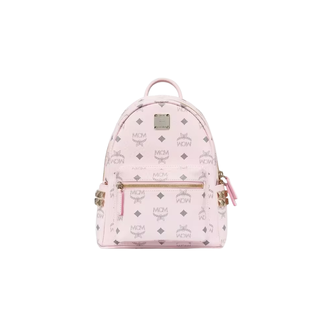 엠씨엠 스타크 사이드 스터드 백팩 비세토스 미니 파우더 핑크(MCM Stark Side Studs Backpack in Visetos Mini Powder Pink)