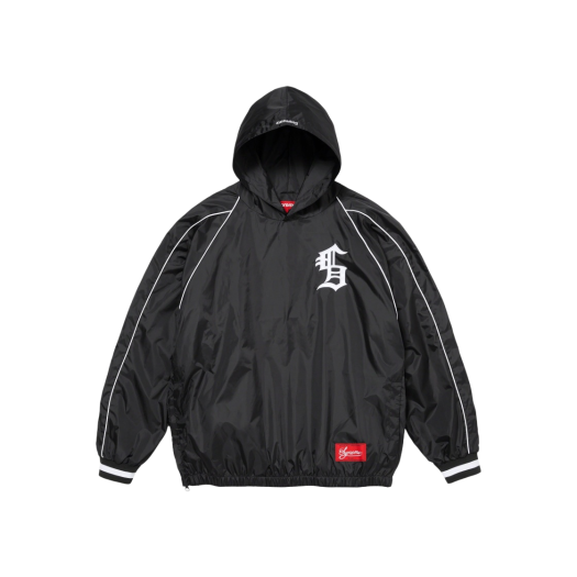 Supreme Hooded Warm Up Pullover Black - 23FW