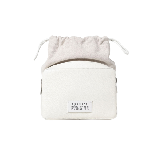Maison Margiela Logo Crossbody Bag Ivory