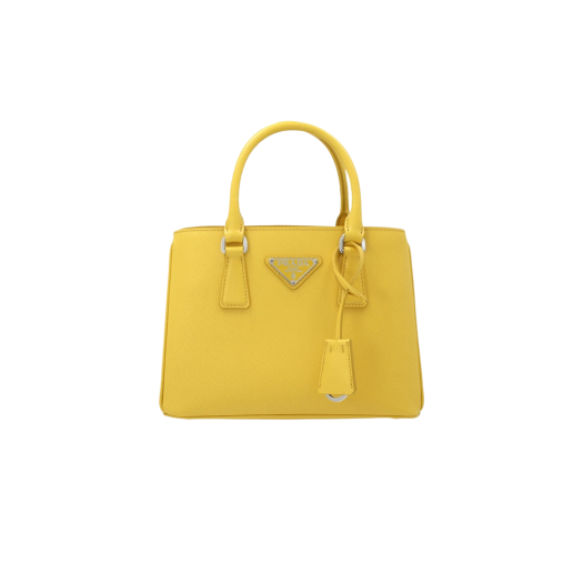 Prada Galleria Saffiano Leather Mini Bag Sunny Yellow