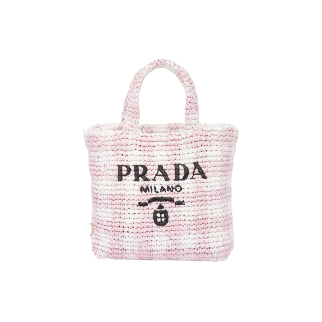 프라다 스몰 크로쉐 토트백 앨러배스터 핑크