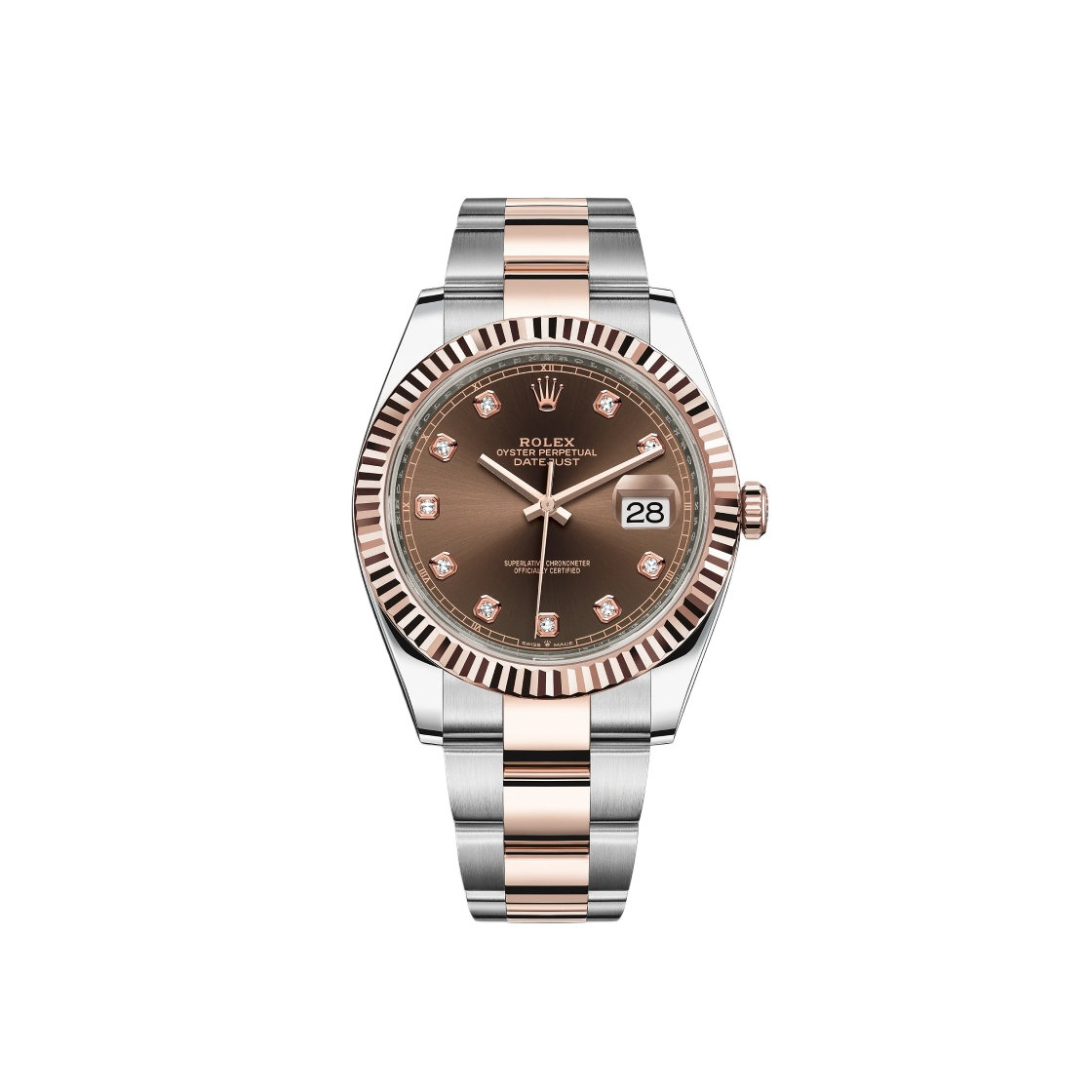 126331 Rolex Datejust 41mm 126331 Chocolate Diamond-Set Oyster - 대표 이미지 #1