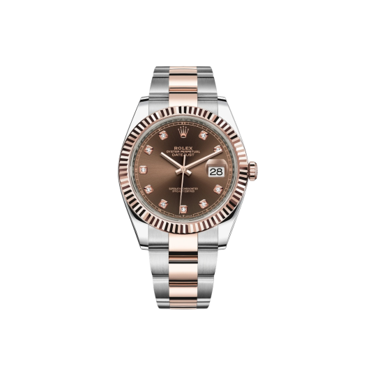 Rolex Datejust 41mm 126331 Chocolate Diamond-Set Oyster