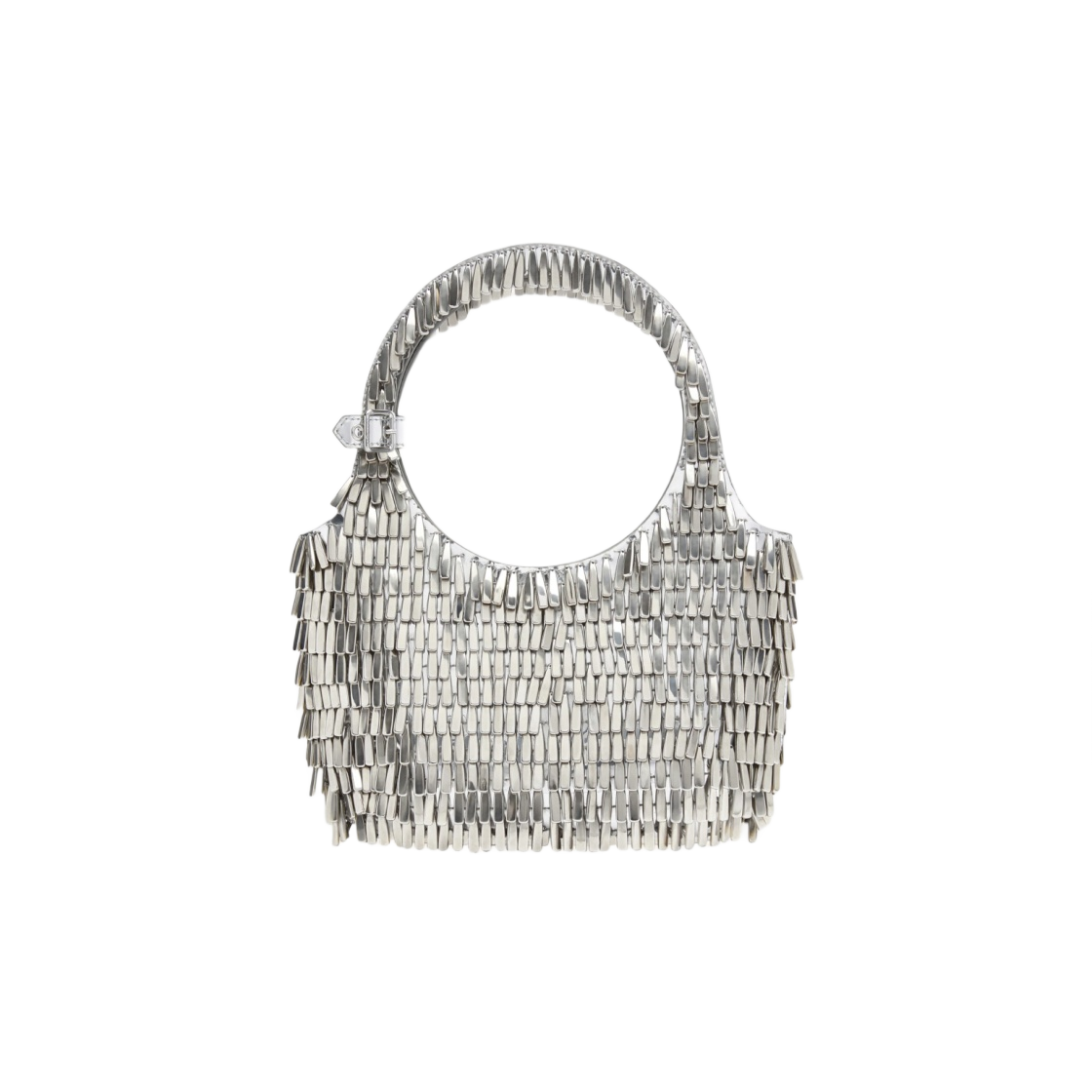 224GSA107BR0023900 Courreges Holy Embroidered Mini Bag Mirror