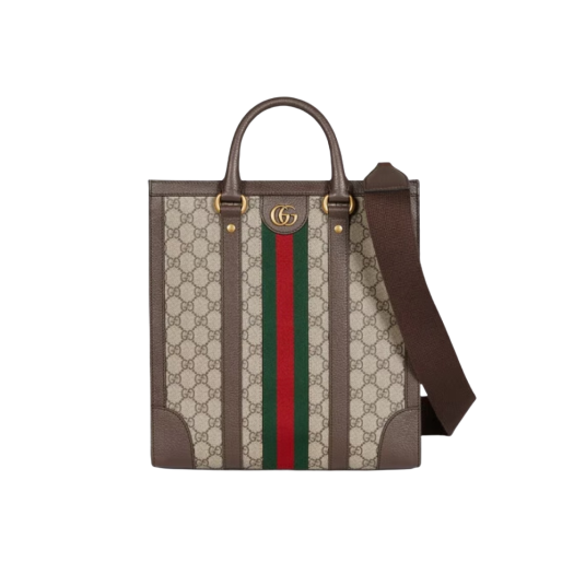 Gucci Ophidia GG Medium Tote Bag Beige Ebony