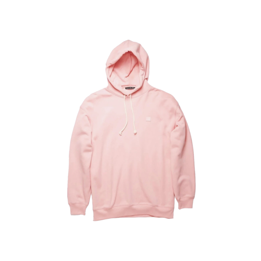Acne Studios Farrin Face Oversized Hooded Sweatshirt Blush Pink