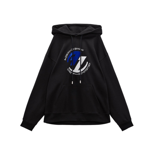 関税込☆Ader Error x Zara Embroidery Hooded Sweatshirt Black org.jpg