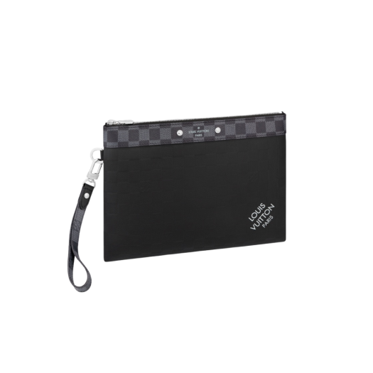 Louis Vuitton Pochette To-Go Damier Infinite Leather Black Graphite