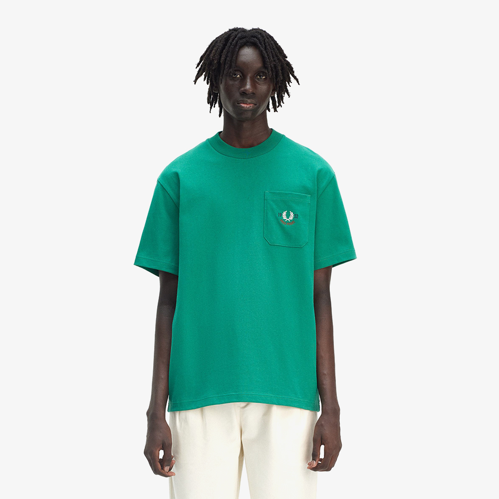 프레드페리 클럽하우스 릴렉스드 1952 티셔츠 라벨 그린(Fred Perry Clubhouse Relaxed 1952 T-Shirt Label Green) - 2