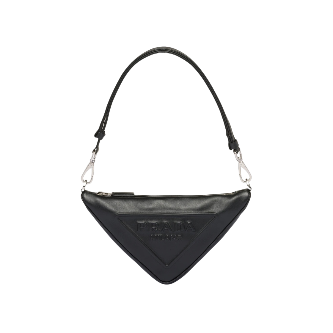 프라다 트라이앵글 레더 미니백 블랙(Prada Triangle Leather Mini Bag Black) - 1