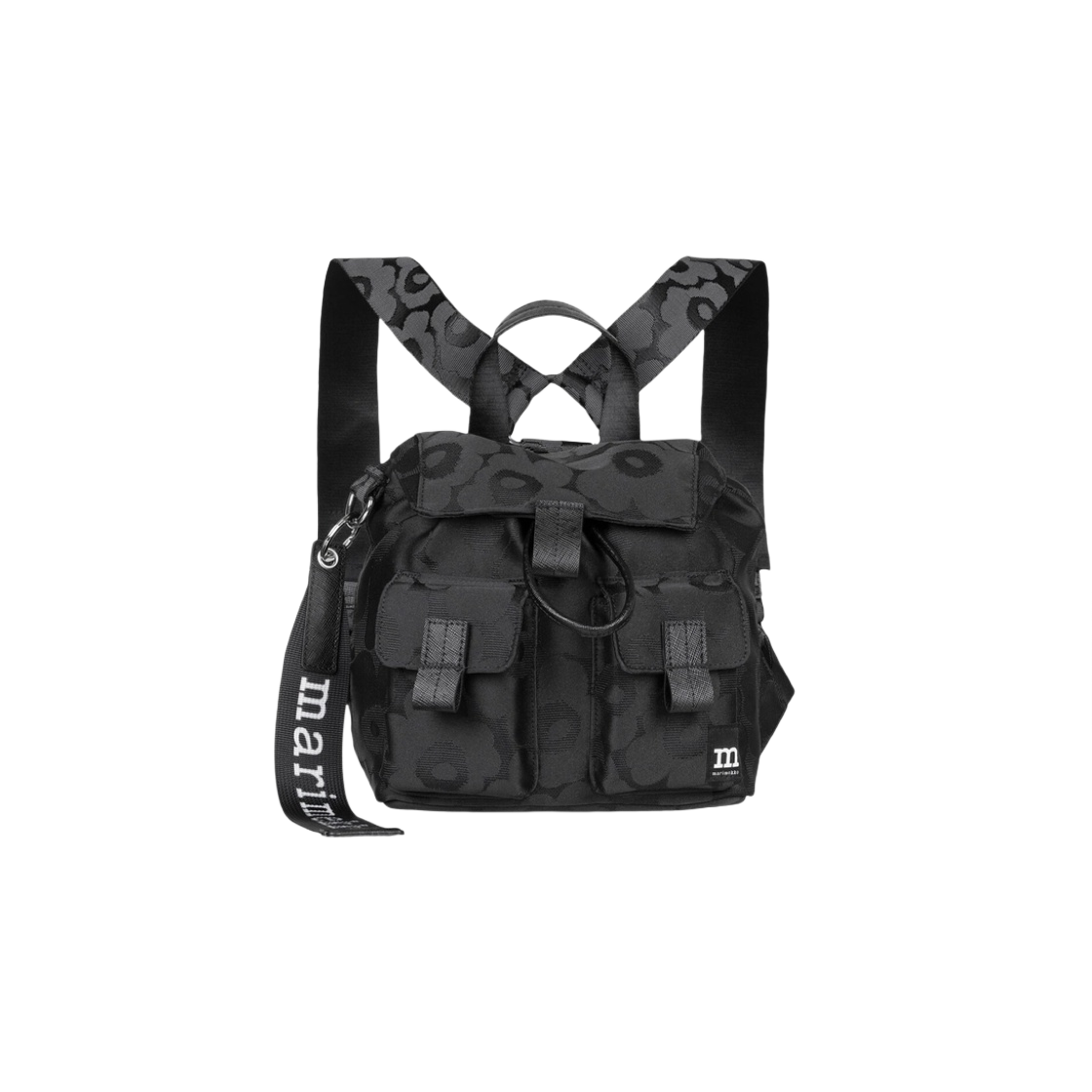 092230-999 Marimekko Everything Small Backpack Unikko Black