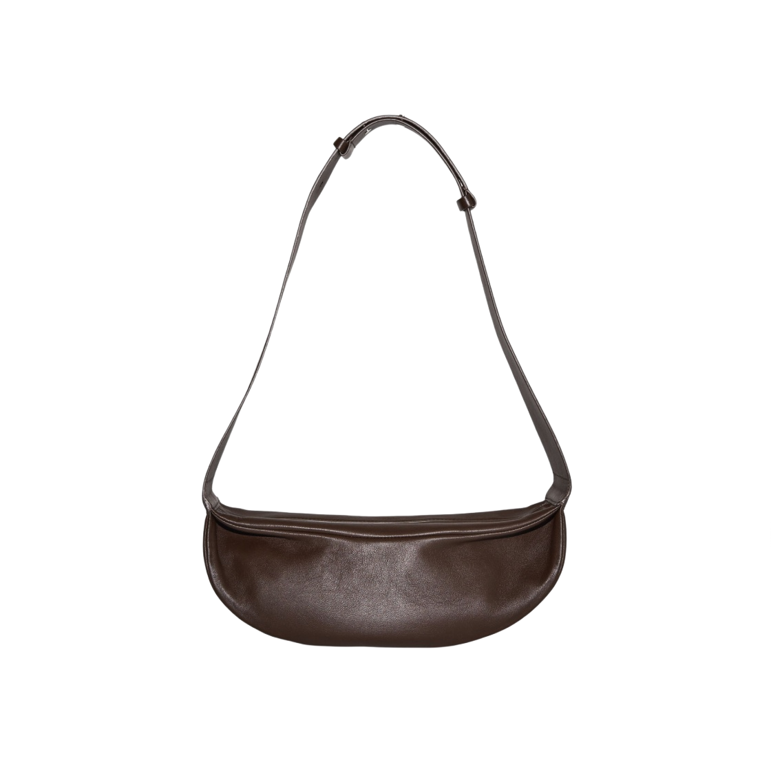 코스 레더 크로스바디백 다크 브라운