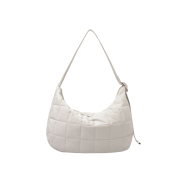 COS Quilted Messenger Bag Ripstop Stone
