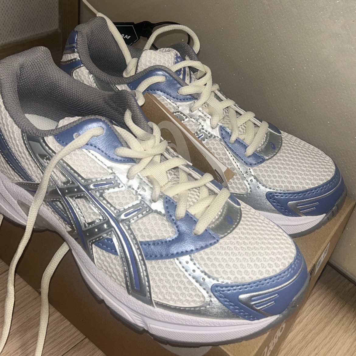 Asics Gel-1130 Cream Blueberry 착용 스타일 - 1
