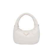 Prada Soft Padded Nappa Leather Mini Bag White