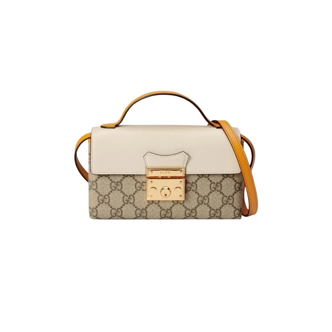 652683-96GAG-9763 Gucci Padlock Mini Bag White Beige Ebony - 대표 이미지 #1