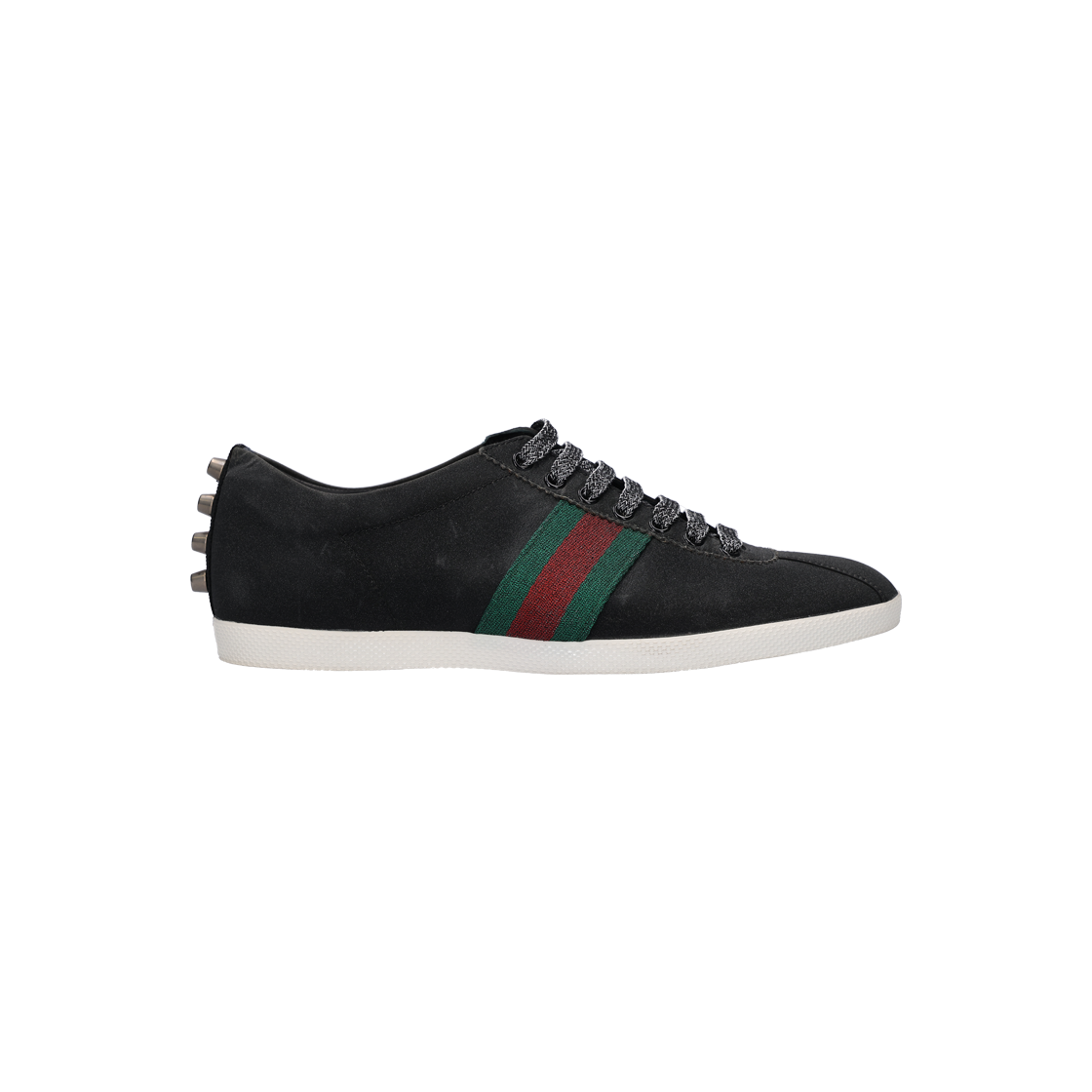 419712 [B등급] Gucci Vintage Bambi Glitter Sneakers Black 8.5 - 대표 이미지 #1