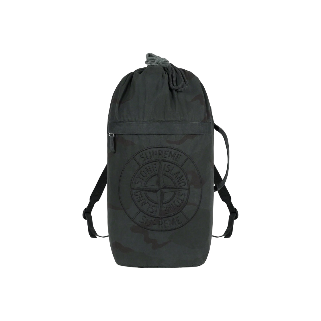 슈프림 x 스톤 아일랜드 카모 백팩 블랙 - 19SS