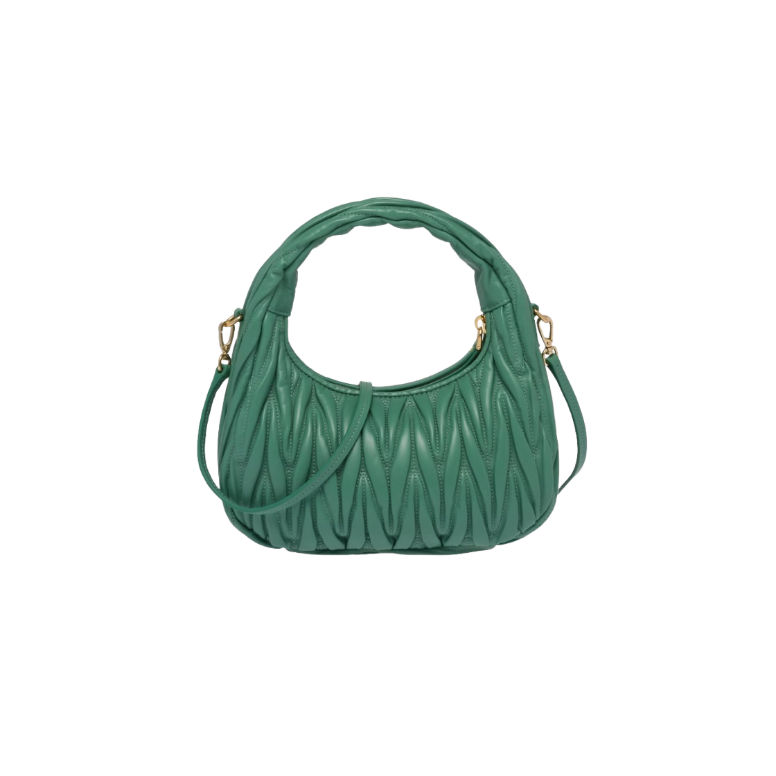 미우 미우 원더 마테라쎄 나파 레더 미니 호보백 세이지 그린(Miu Miu Wander Matelasse Nappa Leather Mini Hobo Bag Sage Green) - 3