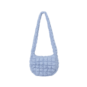COS Quilted Messenger Bag Light Blue