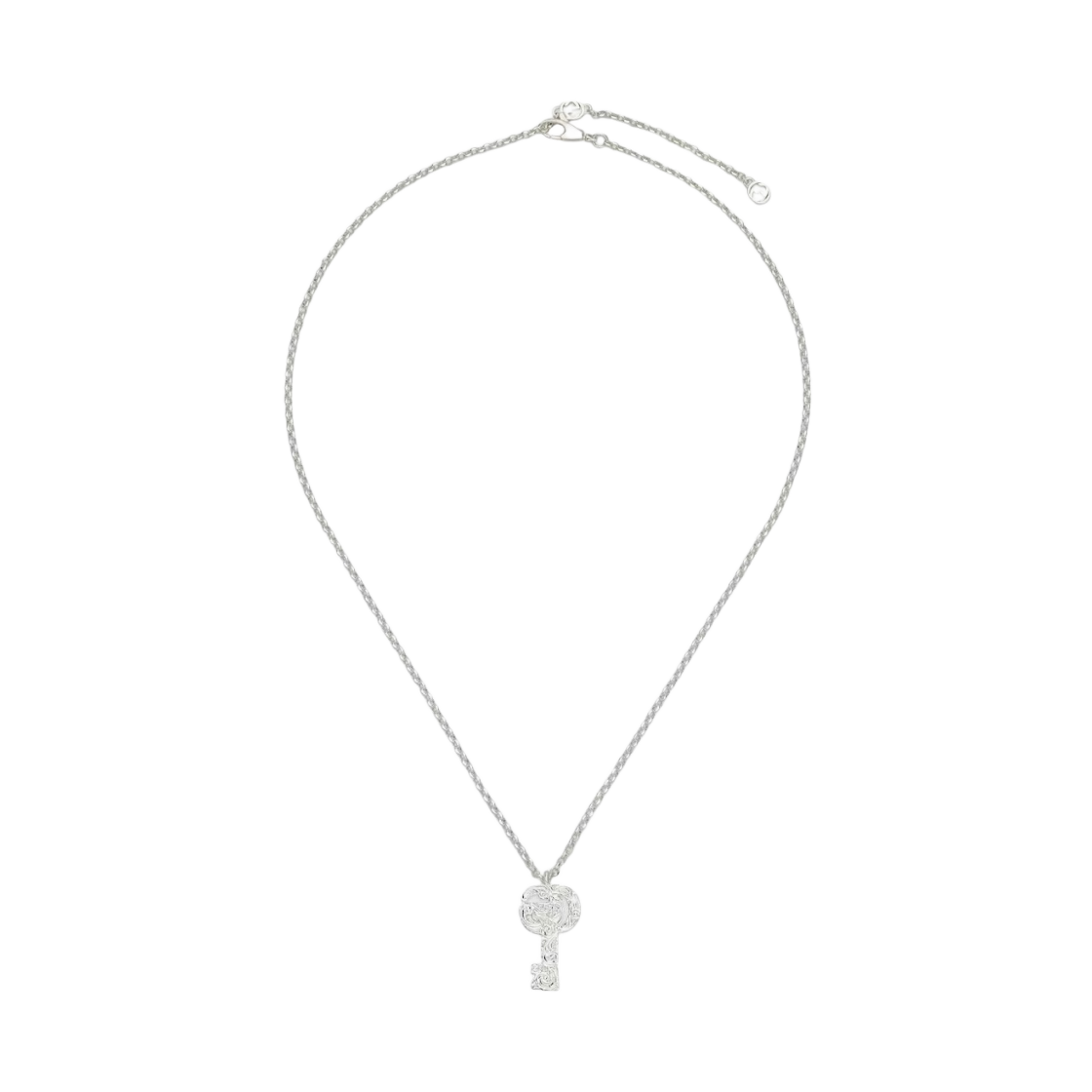770723-J8400-8106 (W) Gucci GG Marmont Key Charm Necklace 925 Sterling Silver - #2