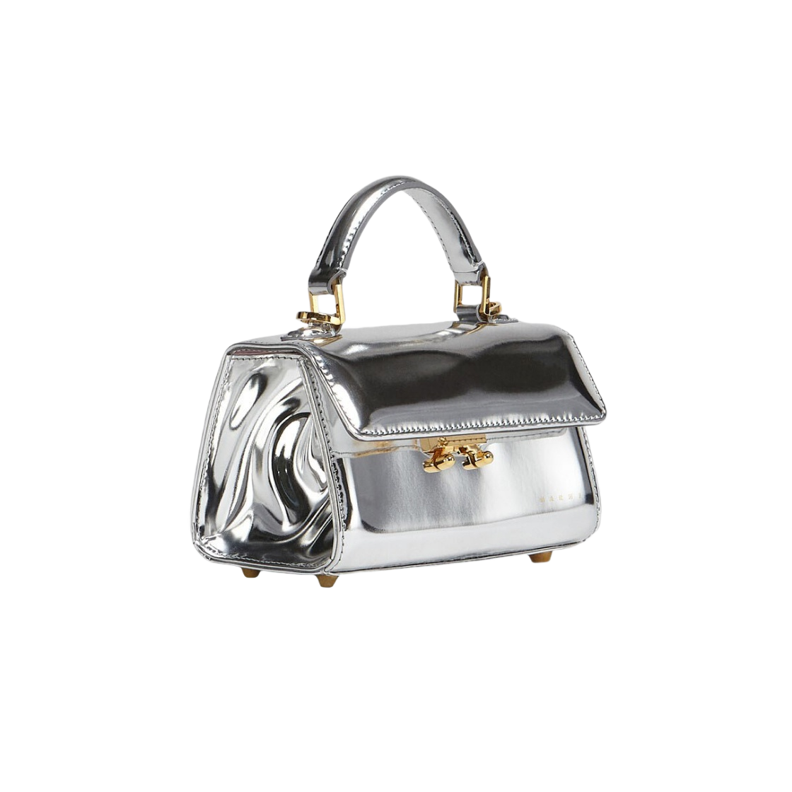 마르니 미러 레더 릴레이티비티 미니백 실버(Marni Mirrored Leather Relativity Mini Bag Silver) - 2