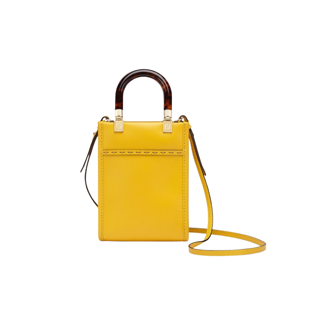 펜디 로마 미니 선샤인 쇼퍼 레더 백 옐로우(Fendi Roma Mini Sunshine Shopper Leather Mini Bag Yellow) - 3
