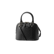 Gucci Micro Ssima Mini Dome Tote Bag Black