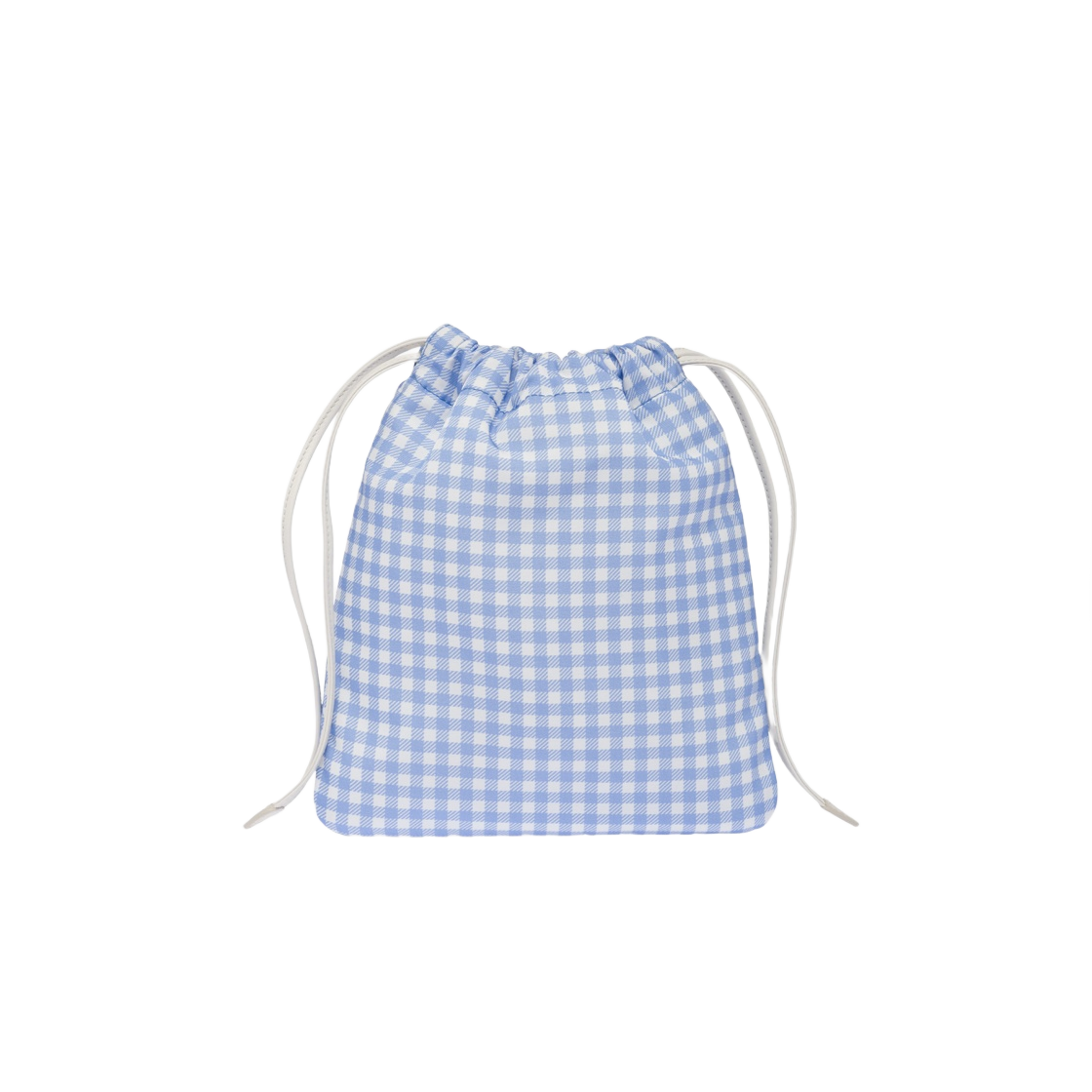미우 미우 프린트 파유 파우치 스카이 블루 화이트(Miu Miu Printed Faille Pouch Sky Blue White) - 2