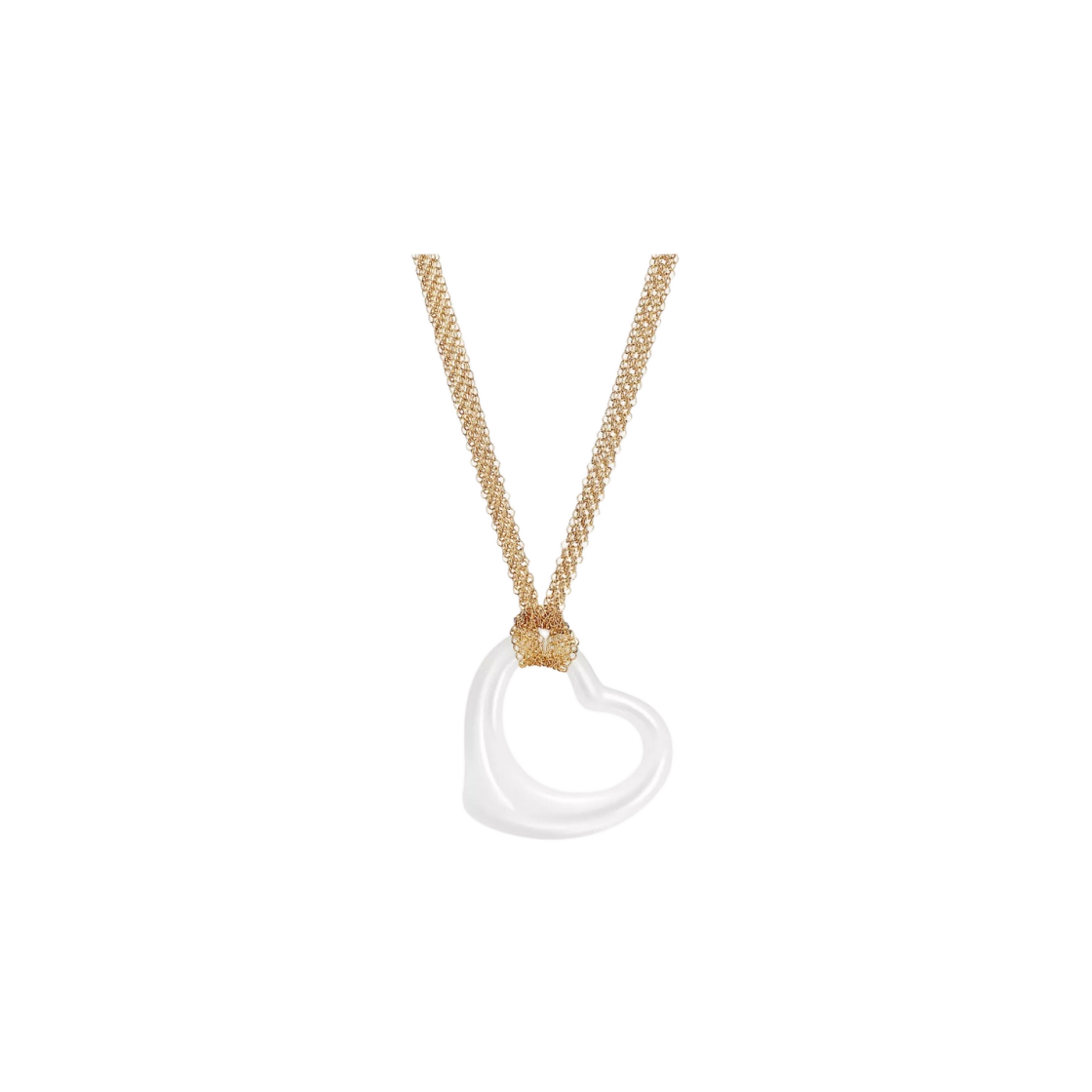 61100792 Tiffany & Co. Elsa Peretti Open Heart Pendant Gold - #2