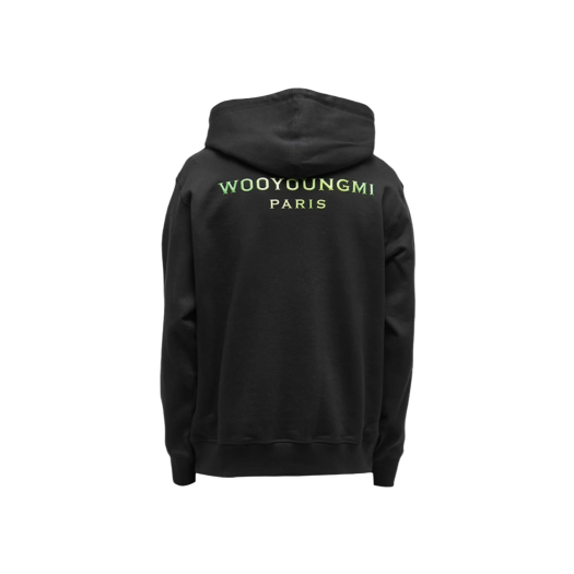 Tシャツ・カットソー WOOYOUNGMI 24FW Black Hooded Sweatshirt W243TS34729B Black Back Logo hoodie - WOOYOUNGMI