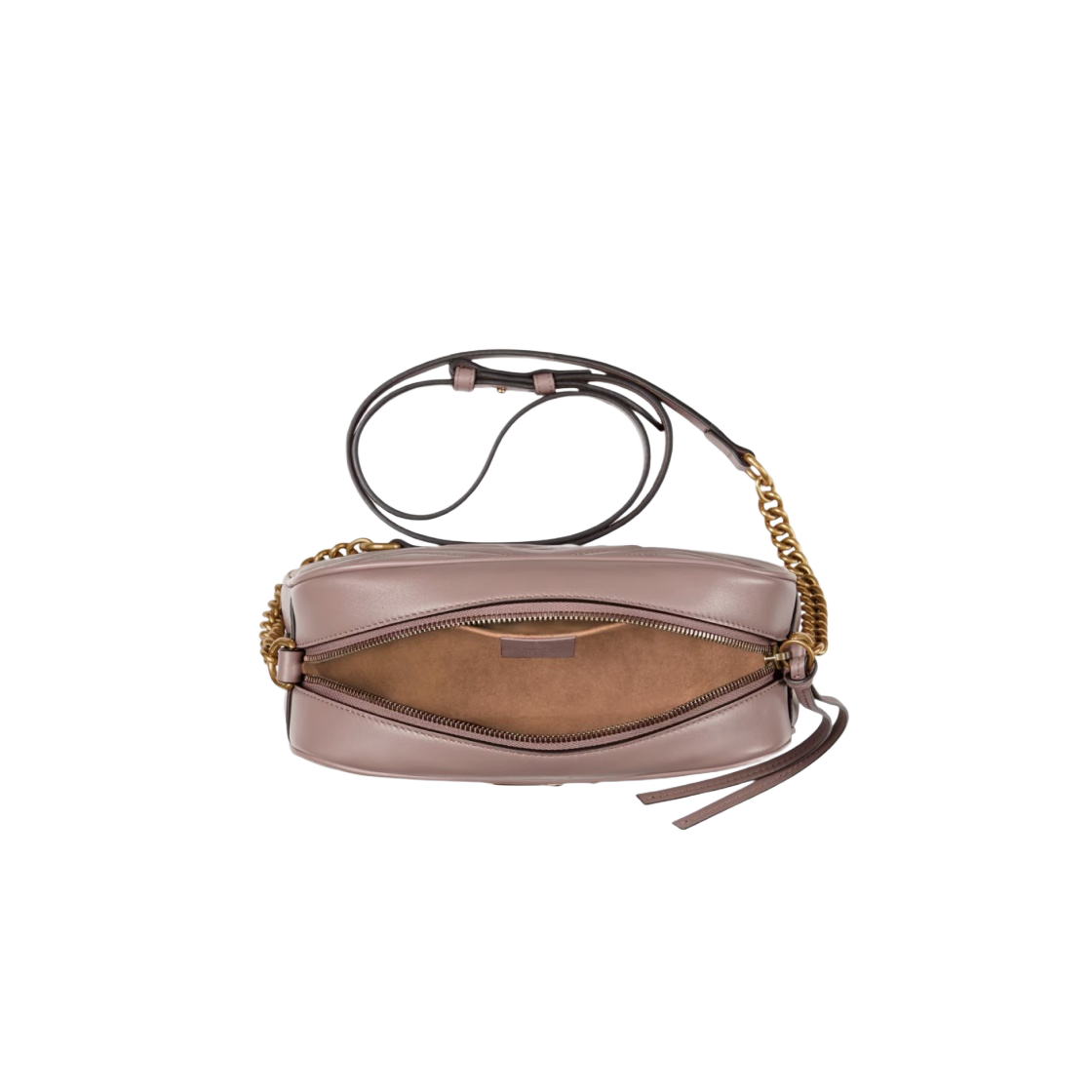 구찌 GG 마몽 마틀라세 스몰 체인 숄더백 더스티 핑크(Gucci GG Marmont Matelasse Small Chain Shoulder Bag Dusty Pink) - 4