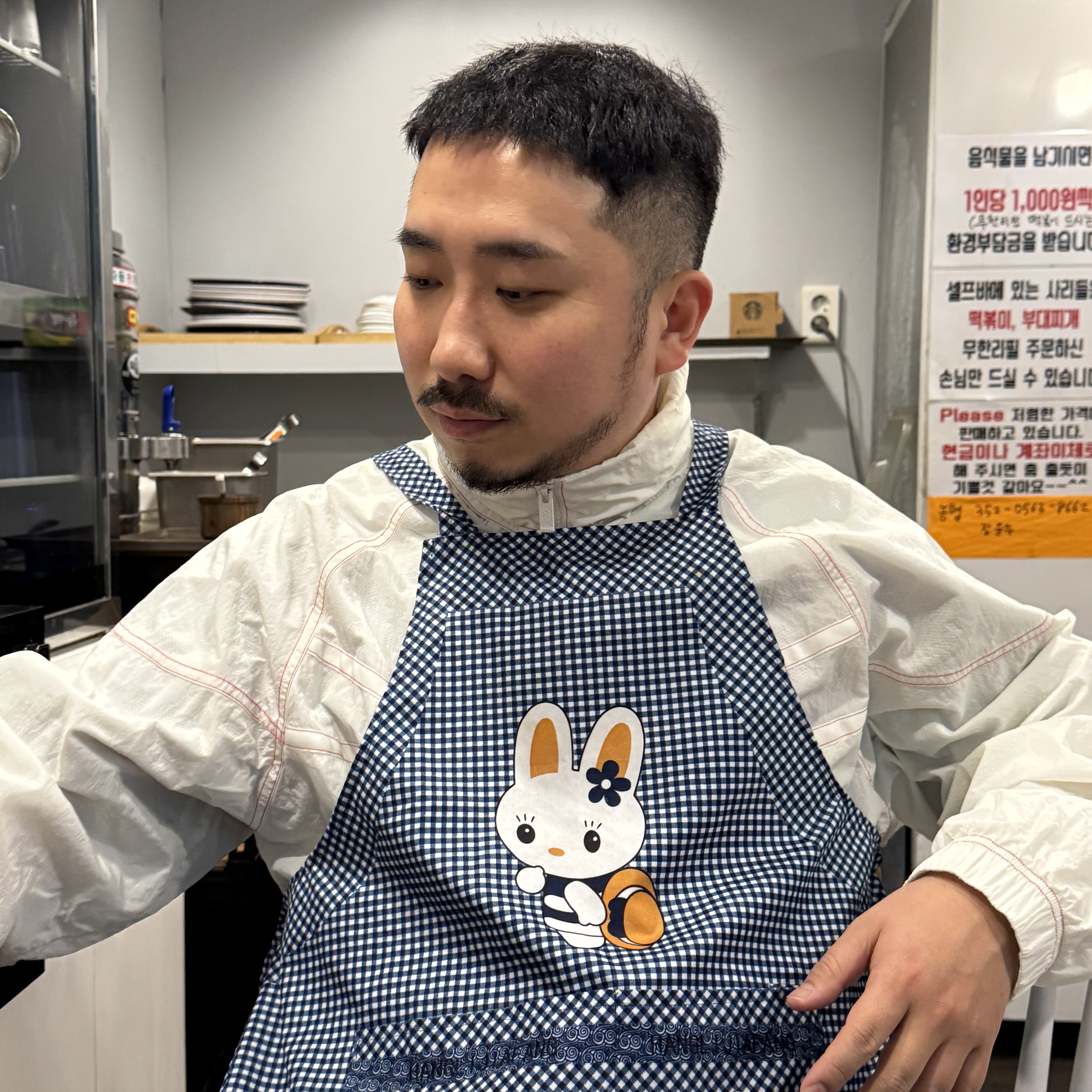 Supreme x Nike Ripstop Pullover White - 24SS 착용 스타일 - 1
