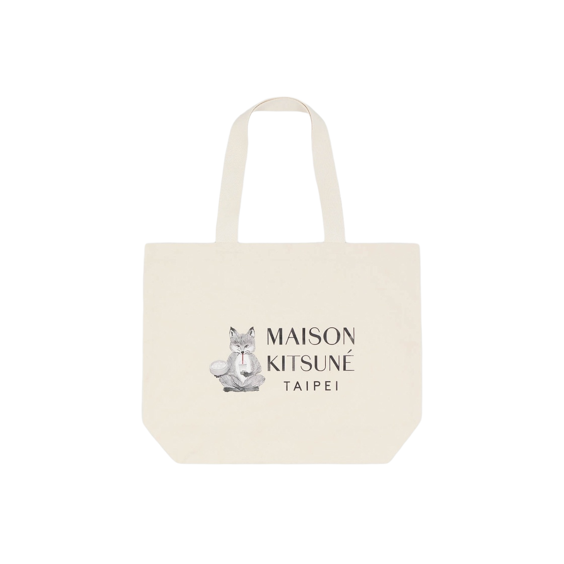 메종 키츠네 타이페이 토트백 에크루(Maison Kitsune Taipei Tote Bag Ecru) - 1
