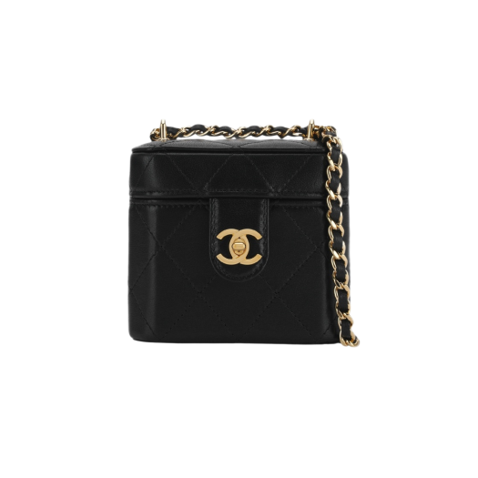 Chanel Clutch with Chain Lambskin & Gold Black