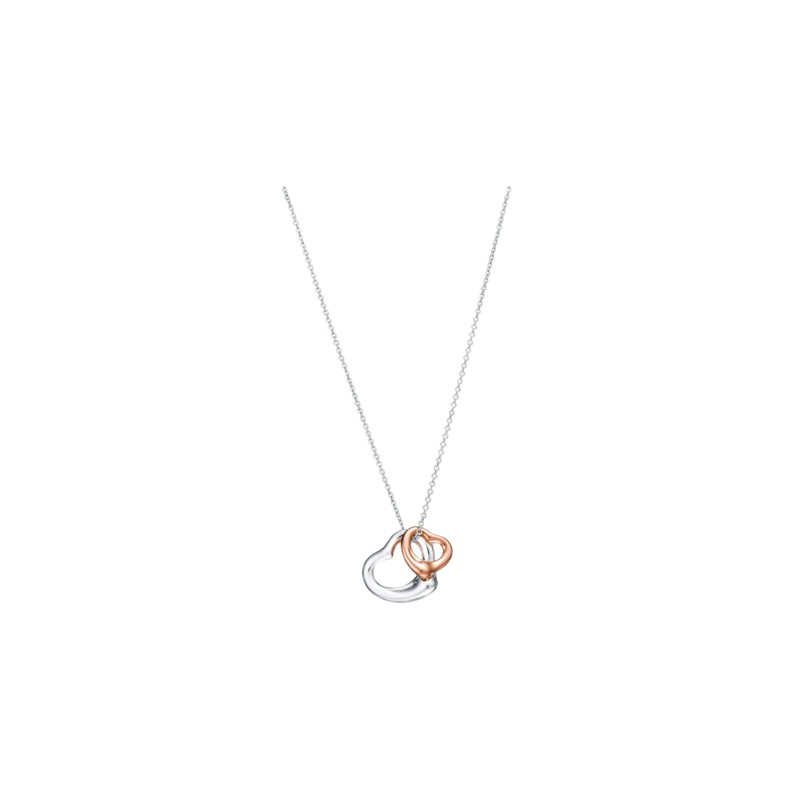 60020322 Tiffany & Co. Elsa Peretti Open Heart Pendant Rose Gold - 대표 이미지 #1