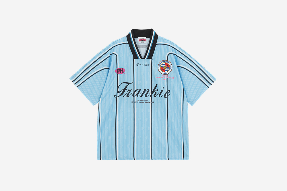 Tシャツ・カットソー HIGH TIDE FRANKIE 1925 FRANKIE DERBY JERSEY WHITE 하이타이드 프랭키 프랭키 에프씨 져지 티셔츠 블루 | HIGHTIDE