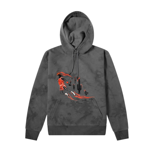 Jordan x Travis Scott Washed Suede Hoodie Grey