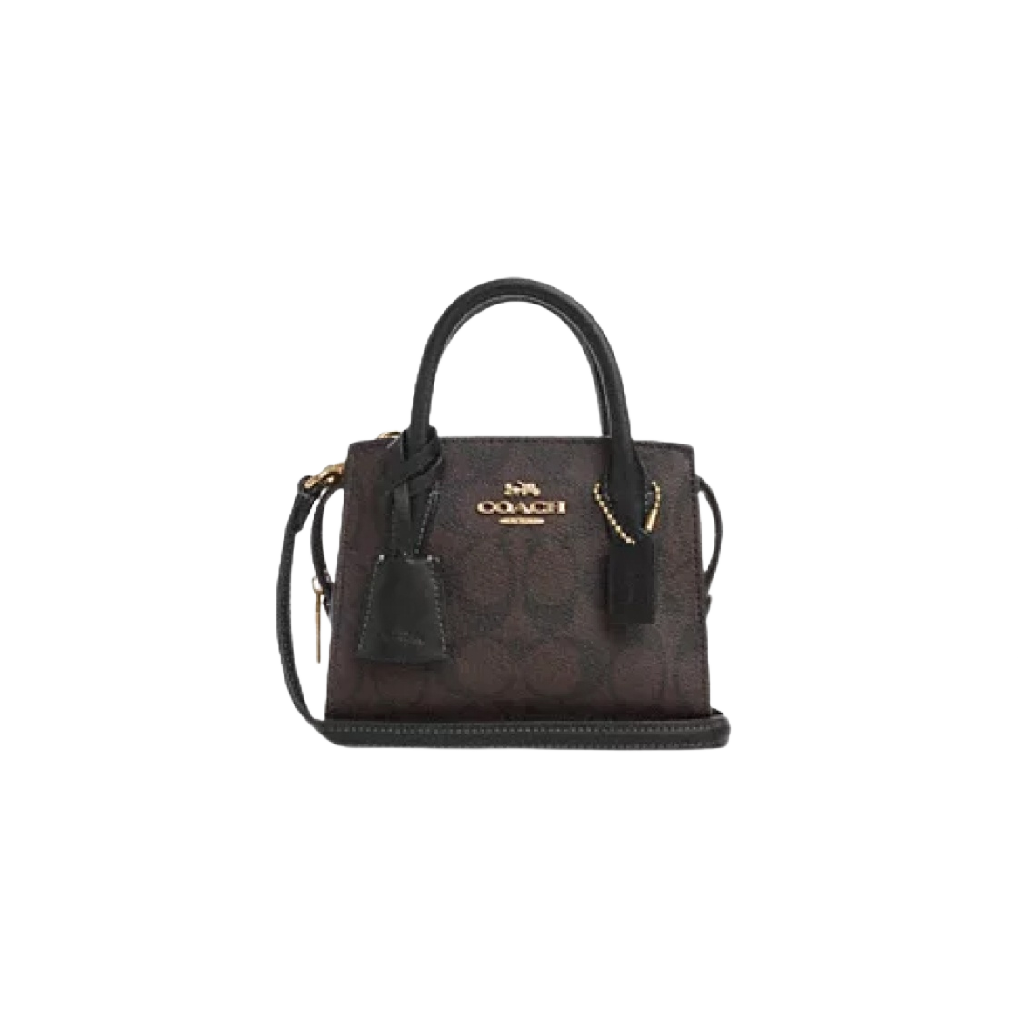 CO975-IMAA8 Coach Andrea Mini Carryall Signature Canvas Brown Black