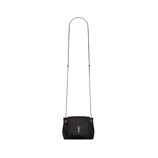 Saint Laurent Mini Nolita in Lambskin Black