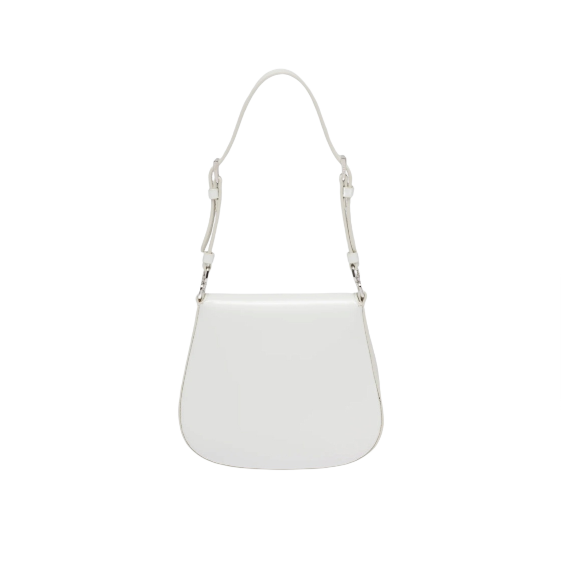 프라다 플랩 클레오 브러쉬드 레더 미니백 화이트(Prada Cleo Brushed Leather Mini Bag with Flap White) - 3