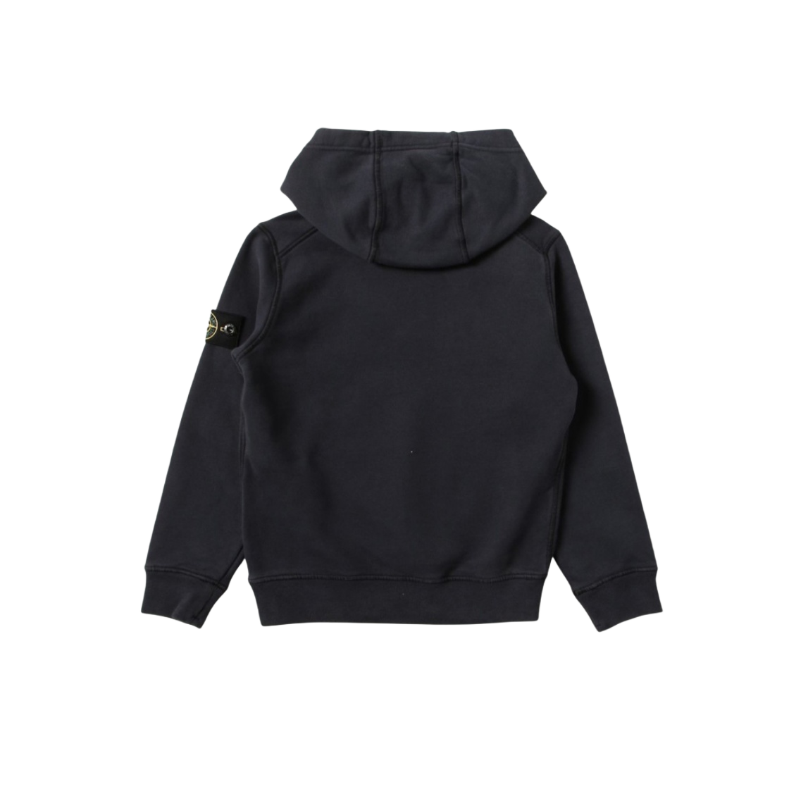 751661640-V0020 (Kids) Stone Island 61640 Cotton Fleece Hooded Sweatshirt Navy Blue - 21FW - #2