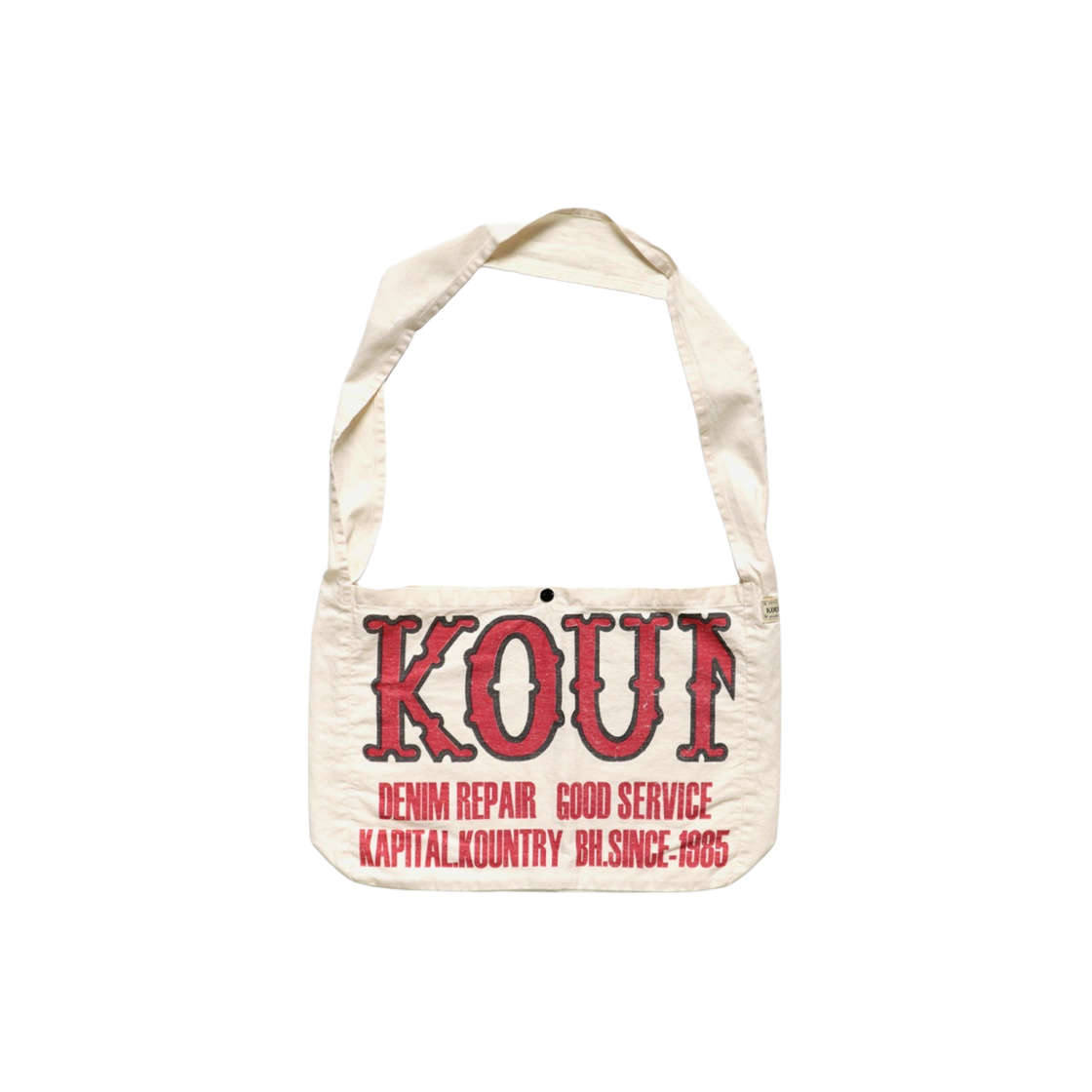 캐피탈 코튼 트윌 컨트리 팩토리 북 백 키나리(Kapital Cotton Twill Kountry Factory Book Bag Kinari)