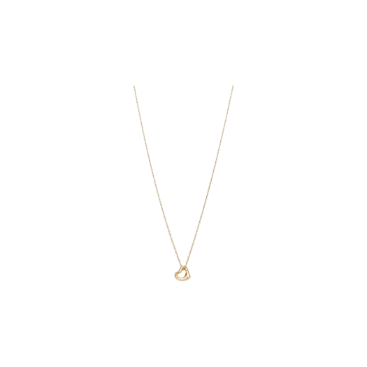 Tiffany & Co. Elsa Peretti Open Heart Pendant 7mm Yellow Gold