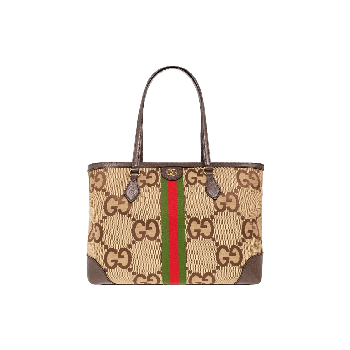 631685-UKMDG-2570 Gucci Ophidia Jumbo GG Medium Tote Bag Camel Ebony - 대표 이미지 #1