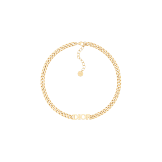 (W) Dior Dio(r)evolution Necklace Gold Finish Metal