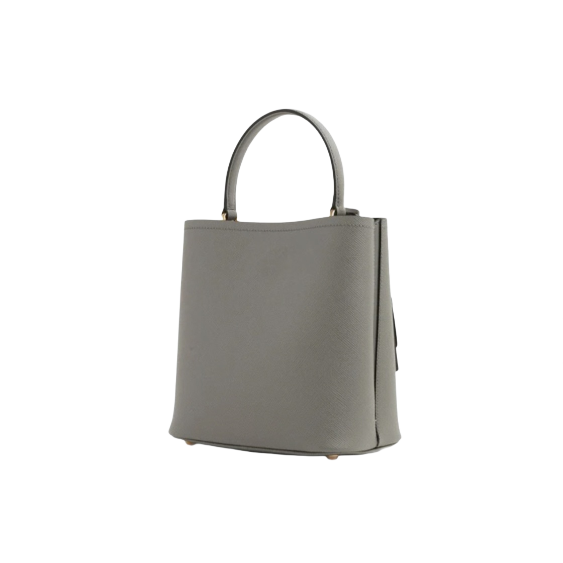 프라다 미디움 사피아노 레더 프라다 파니에 백 슬레이트 블랙(Prada Medium Saffiano Leather Prada Panier Bag Slate Black) - 2