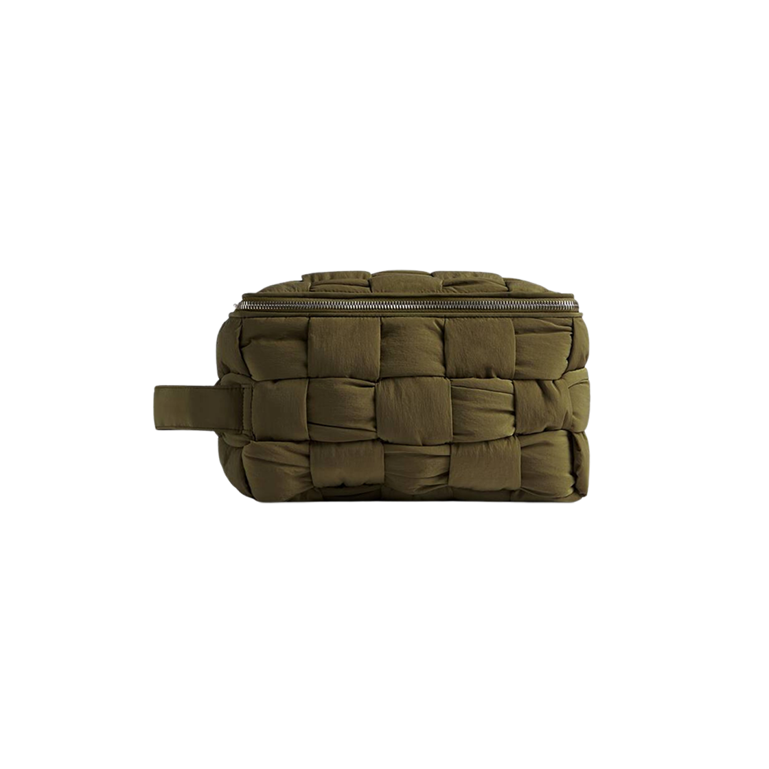 766314V3L112877 Bottega Veneta Cassette Travel Pouch Mud - 대표 이미지 #1